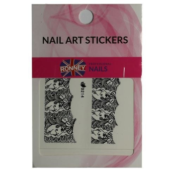 RONNEY - Naklejki wodne na paznokcie NAILART STICKERS RN 197     !